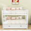 Lit superposé simple en bois avec lit gigogne Dorrion-364733417