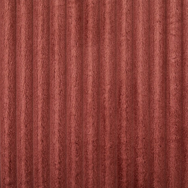 Canapé modulaire moderne 63,7 po, Velours côtelé rouge