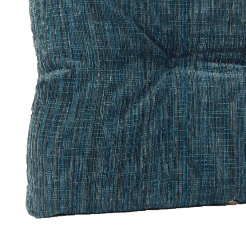 Coussin de banc en chenille antidérapant, Bleu saphir, L 27 po x P 14 po