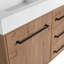 Armoire de salle de bain autoportante de 60 po avec lavabo double blanc, 2 armoires à fermeture douce et 3 tiroirs, conception ergonomique, finition grattée et à l'eau, idéale pour les portes de meuble-lavabo en résine, grand espace de rangement contemporain,