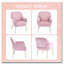 Fauteuil d'appoint en velours, chaises de salon rembourrées modernes-1668202092