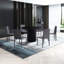 Table de salle à manger en placage noir et chêne - L 47,2 po x l 29,5 po, base fabriquée à la main pour le café, finition ronde, 47,2 po x 47,2 po x 29,5 po, utilisation
