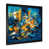 Impression noire sur toile encadrée