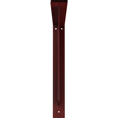 Support en acier martelé rouge vif l 2 po x P 16 po x H 16 po