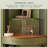 Retro Green Solid Wood Corner cabinet