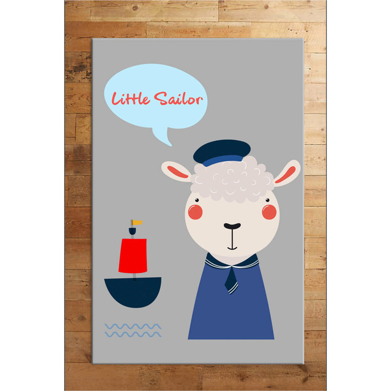 Tapis gris / bleu en polyester tissé à la machine Rectangle Simmerman, Rectangle 2 pi 7 po x 4 pi 11 po