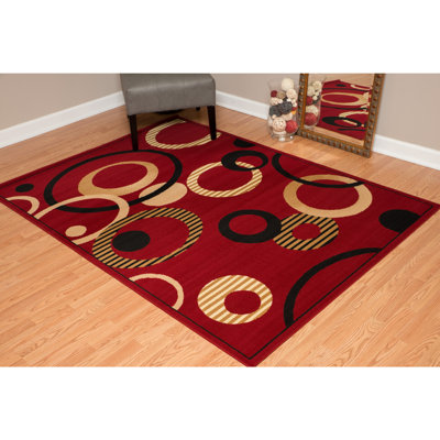 Tapis rouge / noir Gober