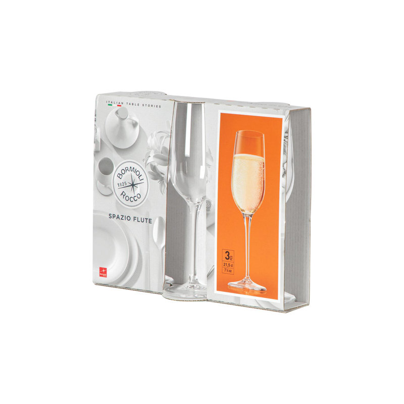 Spazio Champagne Flutes - 190ml, 12