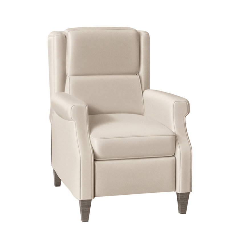 Gallaway Recliner, Stone, Aline Fumo Genuine Leather, Manual