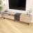 Modern TV Stand For 80'' TV With Double Storage Space, Media Console Table, Entertainment Center With Drop Down Door