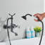 2 Handle Wall Clawfoot Tub Faucet