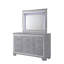Commode 9 tiroirs avec détails de miroir pour la chambre à coucher