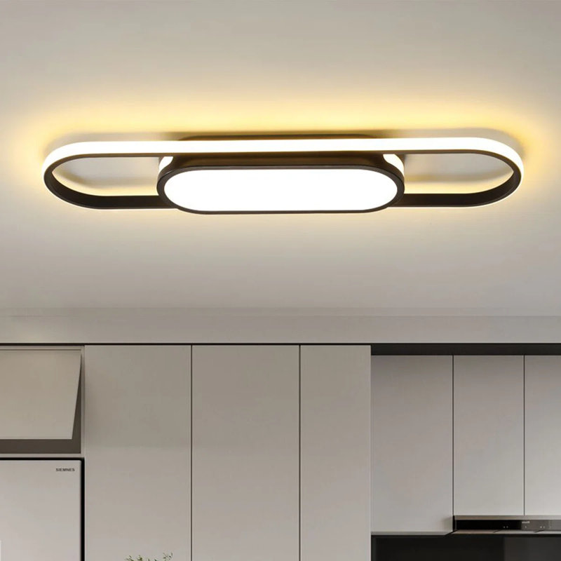 Muscato 1 - Light 27.5" LED Flush Mount, Black