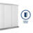 Absco Space Saver 7 ft. W x 3 ft. D Metal Lean-To Storage Shed-111668718