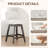 360°Bar Counter Stool with Solid Wood Frame-534398503
