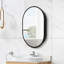 Pharmacie ovale avec miroir