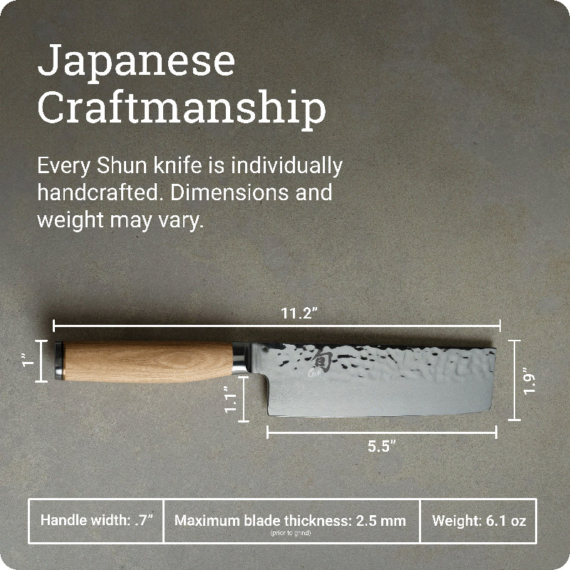 Couteau Nakiri de 5,5 po Shun Premier, Blond