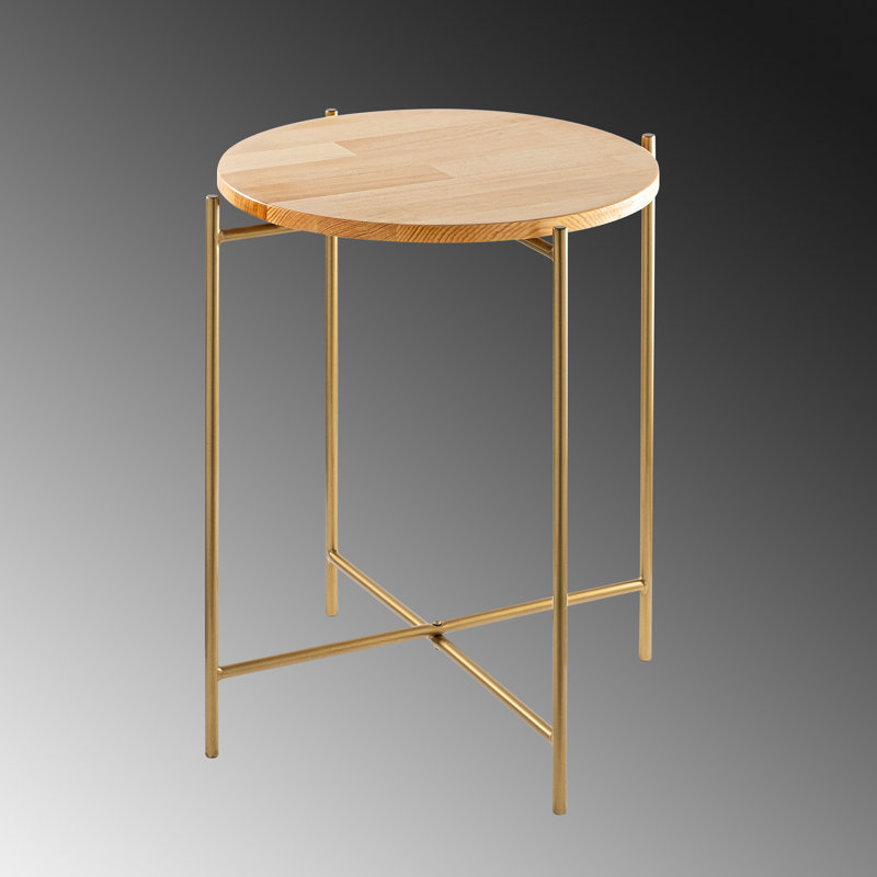 Glorias End Table, Gold