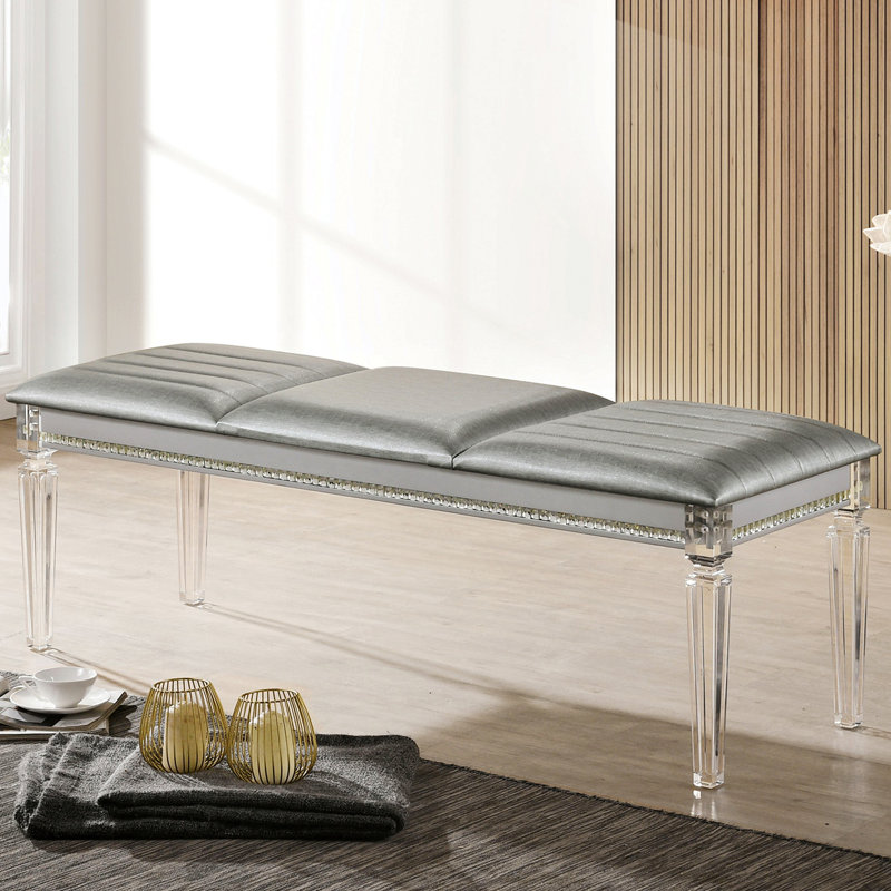 Banc rembourré en acrylique Aarica