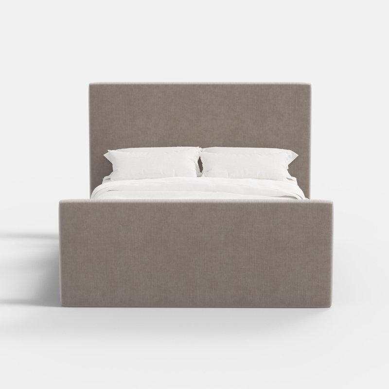 Upholstered Bed, Twin, Steel Performance Velvet