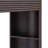 31.3"H Retro Console Table With Storage, Farmhouse Narrow Entryway Table With 3 Drawers And 1 Table-Leg Niche, Round Slat Design Wall Table For Hallway, Entryway, Living Room, Espresso-1586710715