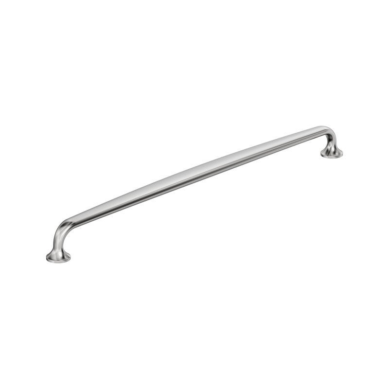 Poignée de meuble arquée Renown 6-5/16 pouces (160 mm) d'entraxe, chromée polie, Chrome poli, 6 5/16"
