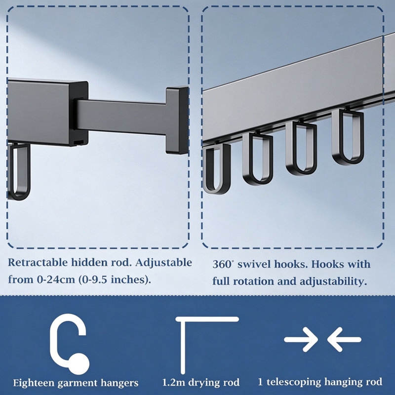 Foldable Wall-Mounted Drying Rack