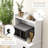 Kitchen Cabinet With - White For Stylish Storage Solution Microwave In With Adjustable Shelf Convenient Use