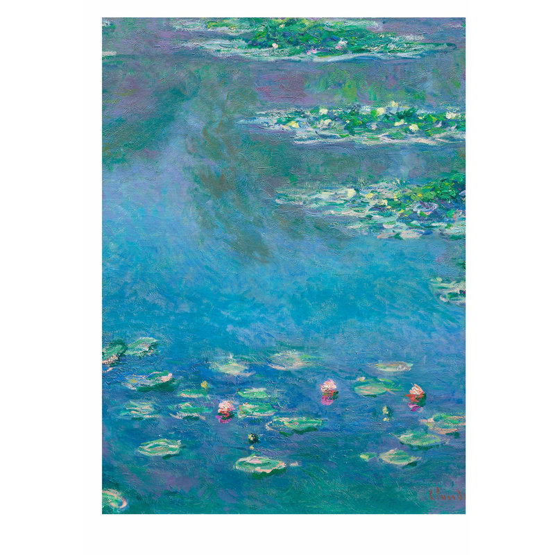 Paysage et nature Claude Monet - Nénuphars, reproduction d'art classique sans cadre, H 20 po x l 16 po
