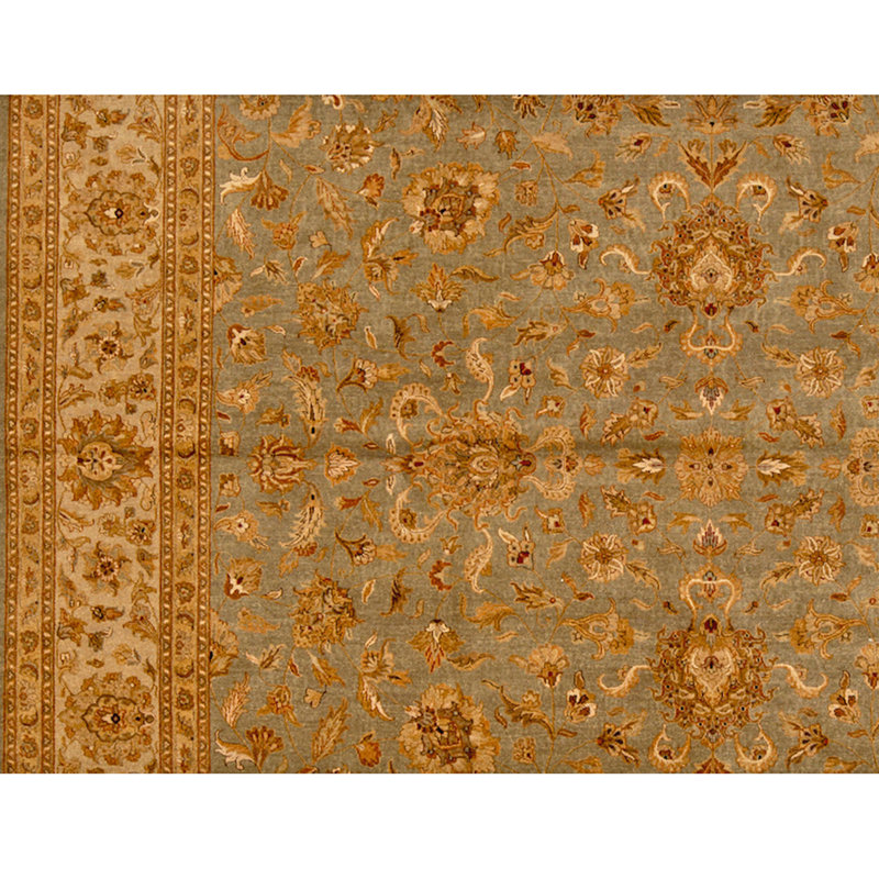 Tapis rectangulaire noué à la main
