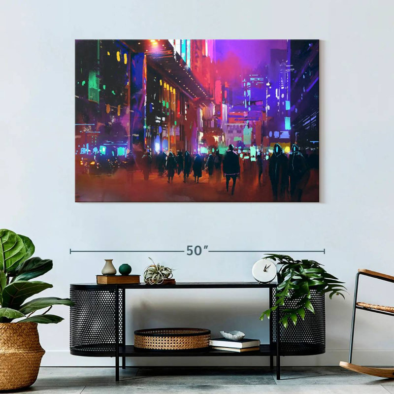 Sci-Fi City, 32" H x 48" W