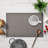 Brown Sawtooth PVC Placemats Durable Table Protector For Dining Table Decor Scratch Resistant