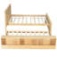 Lit plateforme double en bois avec lit gigogne escamotable-1241262732-1241262722
