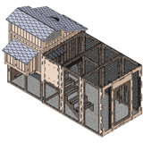 16 Square Feet Chicken Run For Up To 8 Chickens