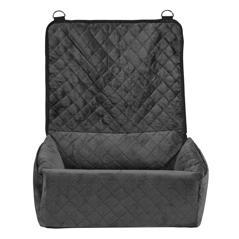 Siège d'appoint matelassé de qualité supérieure pour petits et moyens chiens - Lit de voyage pour animaux de compagnie sécuritaire et confortable avec doublure imperméable