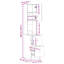 Kitchen Cabinet 35X50x180 Cm Engineered Wood-1649368961