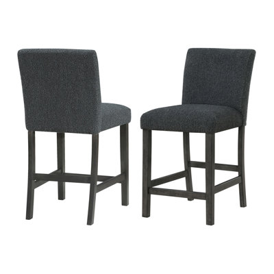 Chaise de comptoir rembourrée Boucle (ensemble de 2)