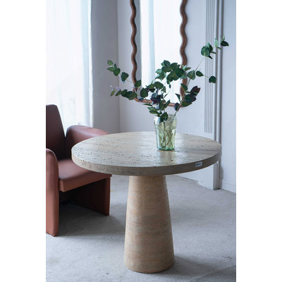 Table de salle à manger ronde 36 po x 36 po x 30 po avec base en piédestal