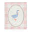 Oie sur toile écossaise rose tendre, design par The Paper Curator-618710769