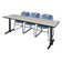 Neyland Cain T-Base Training Seminar Table & 3 Zeng Stack Chairs