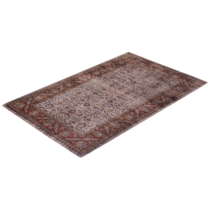 Fine Vibrance One-of-a-Kind 3' 1" X 4' 10" Hand Knotted Area Rug