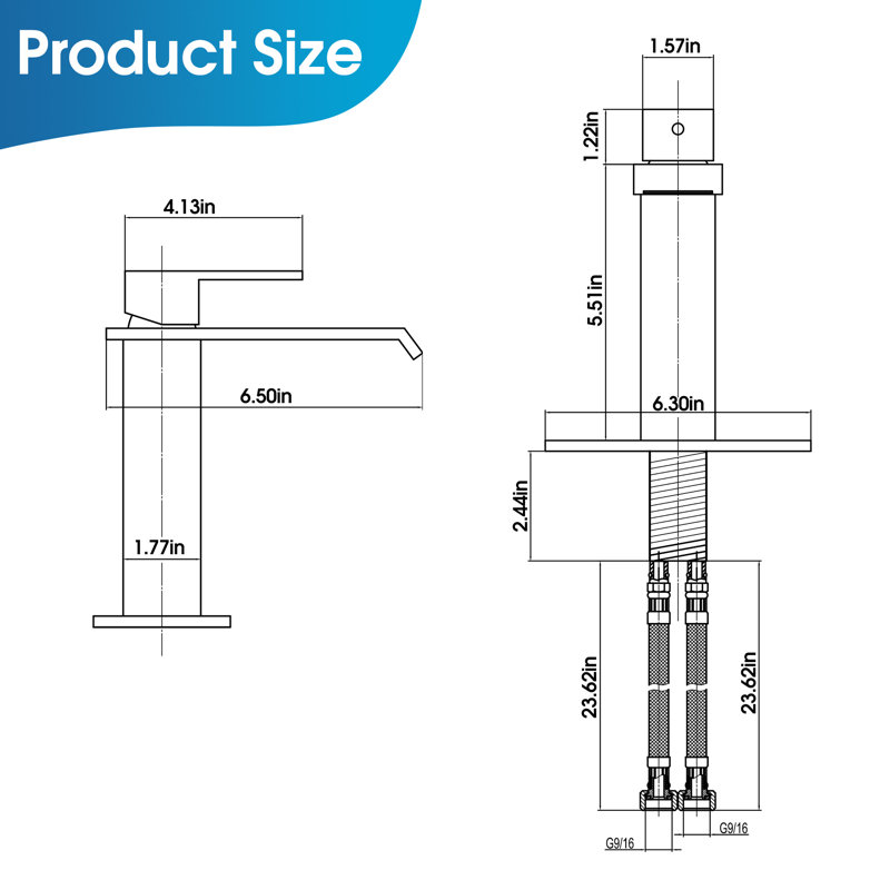 Single-handle Bathroom Faucet with Drain Assembly, Brushed Nickel