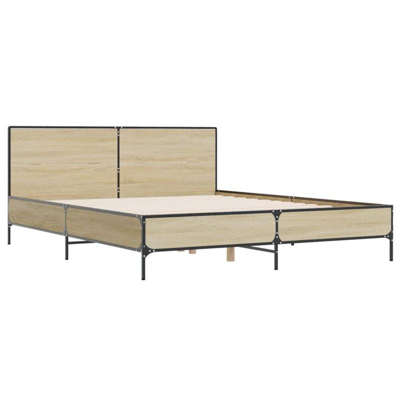 Adamek Bed, Double (4'6), Sonoma Oak