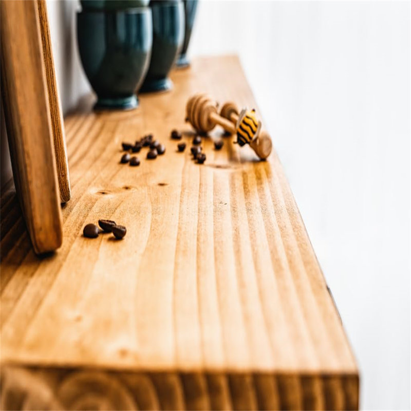 Goltry Wood Bracket Shelf, 80cm W x 15cm D