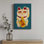 «Lucky Cat II» par BigBadMullet, reproduction d'art sur toile
