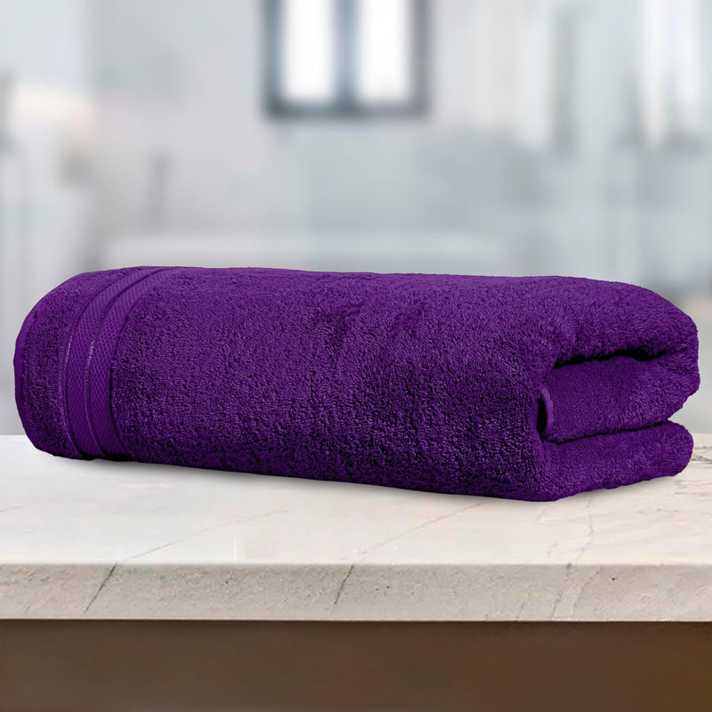 Elegant Comfort 100% Turkish Cotton Viscose Jumbo Bath Towel - Hotel Spa Quality Extra Large 35 X 70 Inch Bath Towel Ultra Soft
