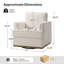 Fauteuil d'appoint pivotant 33 po Parker Farmhouse-119156830