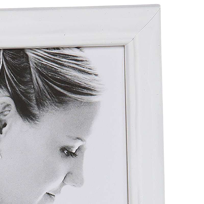 Cadre photo Lavo, Blanc scintillant, 4 po x 6 po