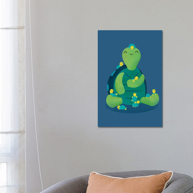 Turtle Mama by Jay Fleck - Wrapped Canvas Print, 66.04 cm H x 45.72 cm W x 1.91 cm D