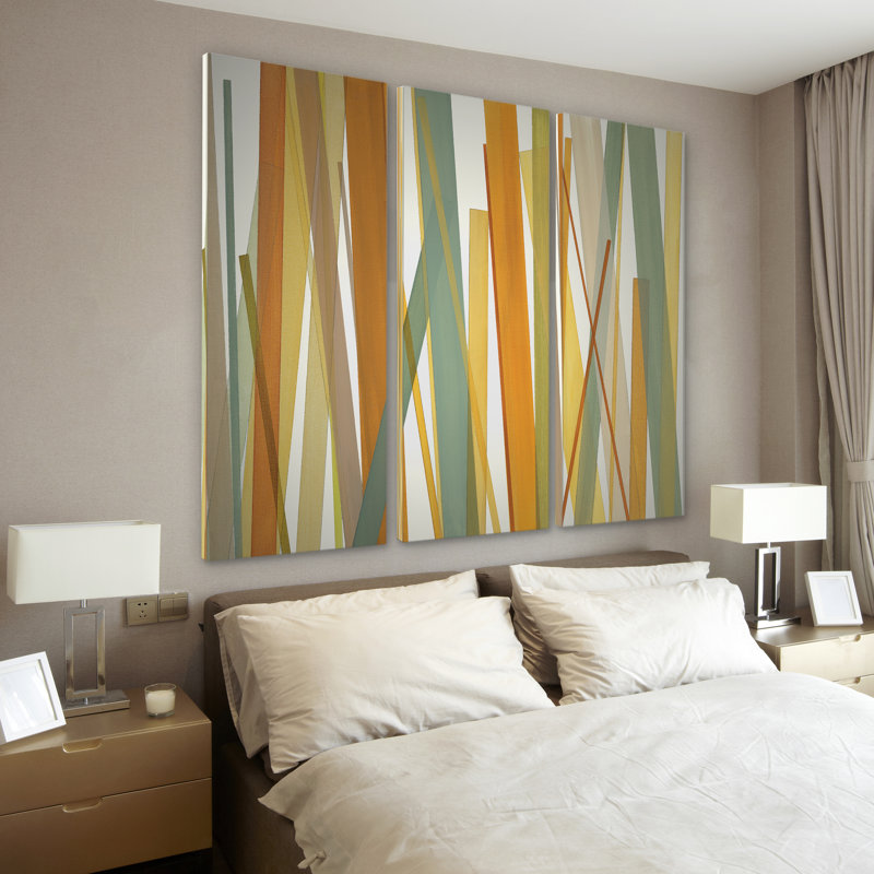 Summer Hayfield - reproduction multi-pièces sur toile, H 40 po x l 60 po x P 1,5 po
